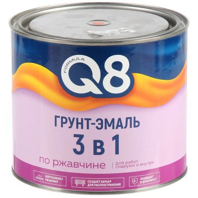 Лот: 25327944. Фото: 1. Грунт-эмаль Formula Q8, по ржавчине... Краски, лаки, растворитель