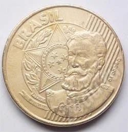 Лот: 197835. Фото: 1. Бразилия. 25 сентавос 2000г... Америка
