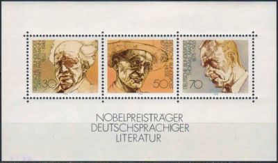 Лот: 21393757. Фото: 1. 1978. Германия. Лауреаты Нобелевской... Марки