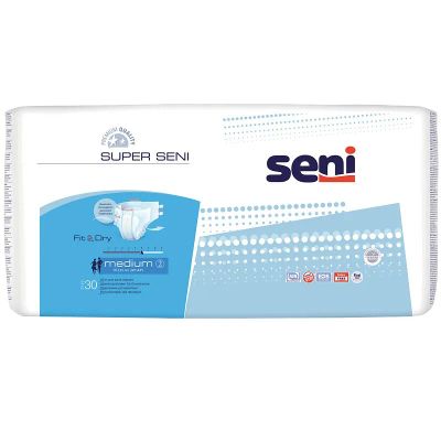 Лот: 23722980. Фото: 1. Seni Супер Подгузники р.M 30 шт. Лекарства