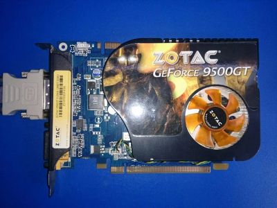 Лот: 6756590. Фото: 1. Продам Zotac GeForce 9500GT 512mb. Видеокарты