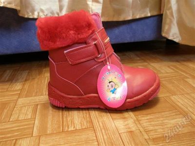 Лот: 517547. Фото: 1. новые дет зима ботиночки красные. Другое (дети растут)