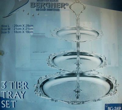 Лот: 2322129. Фото: 1. 3-ярусное блюдо для торта, фруктов. Другое (посуда, кухонная утварь)