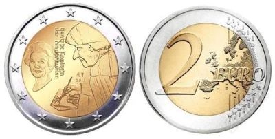 Лот: 904710. Фото: 1. Нидерланды 2 евро, 2011 год. 500-летие... Европа