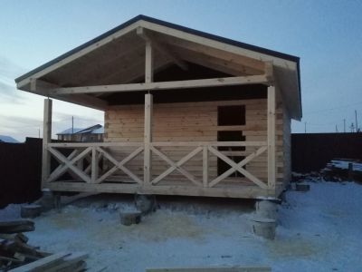 Лот: 6179969. Фото: 1. Строительство из бруса и оцилиндрованного... Срубы, бани, дома