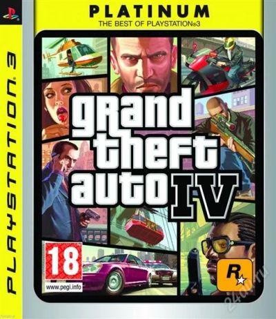Лот: 1634866. Фото: 1. GTA IV PLATINUM PS3. Игры для консолей