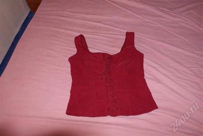 Лот: 513455. Фото: 1. Топик - карсет, б.у, бордовый... Футболки, топы и майки