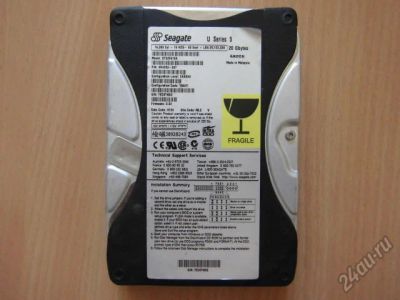 Лот: 5641744. Фото: 1. HDD - 20Gb Seagate. Жёсткие диски (HDD)