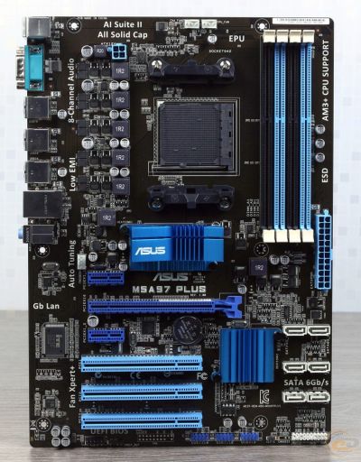Лот: 16832050. Фото: 1. ASUS M5A97 PLUS (Поддержка АМ3... Материнские платы
