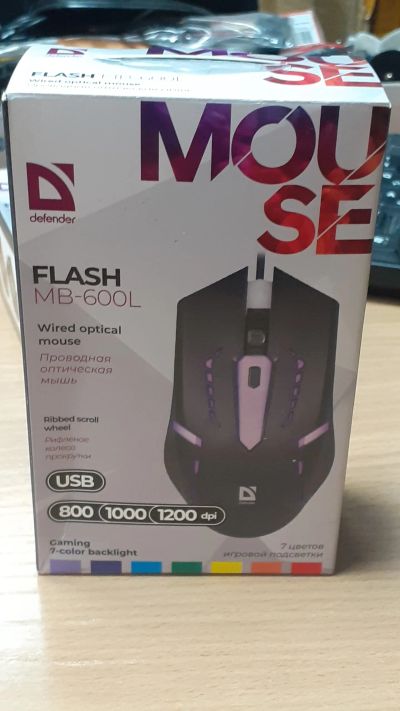 Лот: 20977516. Фото: 1. Мышь USB, новая. Defender MB-600L... Клавиатуры и мыши