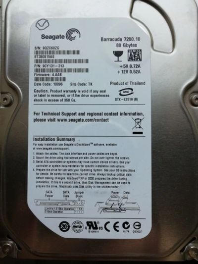 Лот: 19055991. Фото: 1. Жесткий диск HDD Seagate Barracuda... Жёсткие диски (HDD)