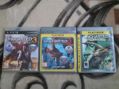 Лот: 5579487. Фото: 1. Коллекция Uncharted 1,2,3 PS3. Игры для консолей