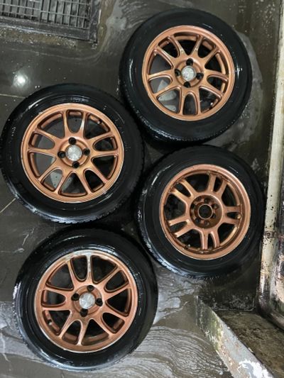 Лот: 20994266. Фото: 1. Колёса диски+резина 4x100 R15. Шины
