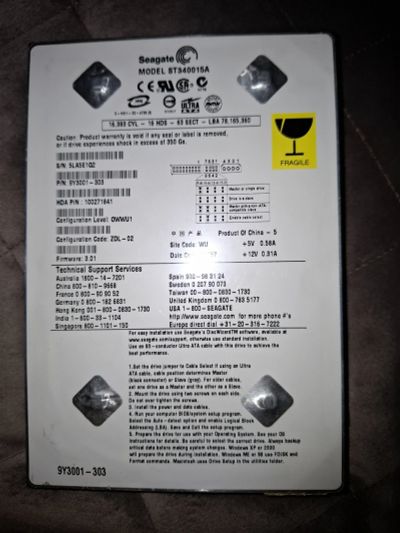 Лот: 13314136. Фото: 1. HDD 3,5" жесткий диск 350 Gb исправный. Жёсткие диски (HDD)