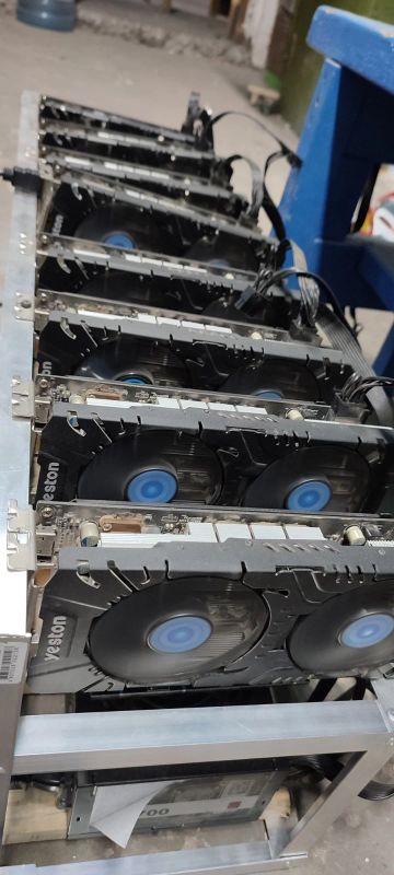 Лот: 18373091. Фото: 1. Майнинг ферма Rx 570. Майнинг фермы, товары для майнинга