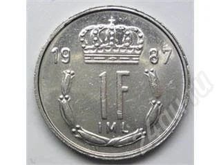 Лот: 203335. Фото: 1. Люксембург. 1 франк 1987г. Европа