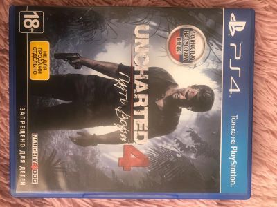 Лот: 15986857. Фото: 1. Диск Uncharted 4 Ps4. Игры для консолей