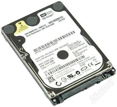 Лот: 134299. Фото: 1. Продам винт 160GB W. Digital Scorpio... Другое (комплектующие)