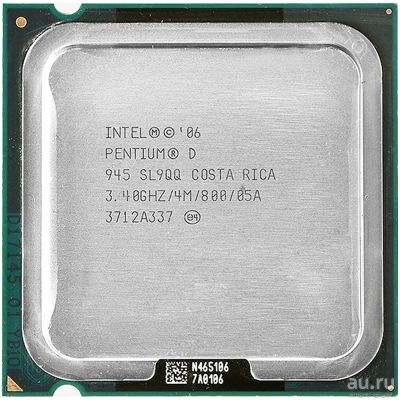 Лот: 18550493. Фото: 1. Процессор Intel Pentium D945... Процессоры