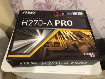 Лот: 13472784. Фото: 1. Материнская плата MSI H270-A PRO. Материнские платы