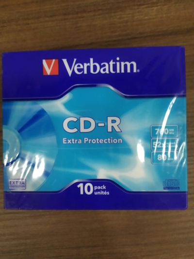 Лот: 20987638. Фото: 1. Verbatim CD-R (упаковка 10 шт... CD, DVD, BluRay