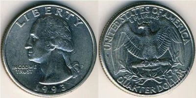 Лот: 1455039. Фото: 1. Продам монету LIBERty 1993. Другое (монеты)