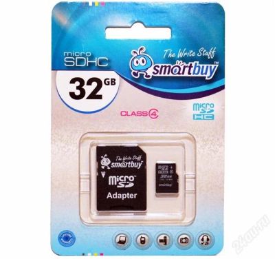 Лот: 1701916. Фото: 1. Kарта памяти microSDHC 32 gb Новая... Карты памяти