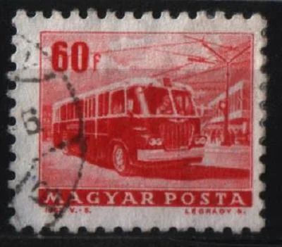 Лот: 10118462. Фото: 1. Венгрия 1959 автобус. Марки