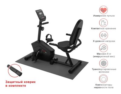 Лот: 22373710. Фото: 1. Горизонтальный велотренажер UnixFit... Велотренажеры