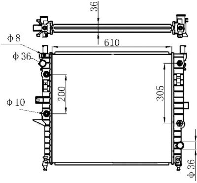 Лот: 3686320. Фото: 1. Радиатор mercedes ml-class w163... Двигатель и элементы двигателя