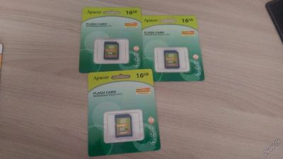 Лот: 5562185. Фото: 1. Карта памяти SDHC 16Gb Apacer... Карты памяти