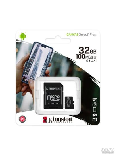 Лот: 16480693. Фото: 1. Карта памяти microSD HC 32 GB... Карты памяти