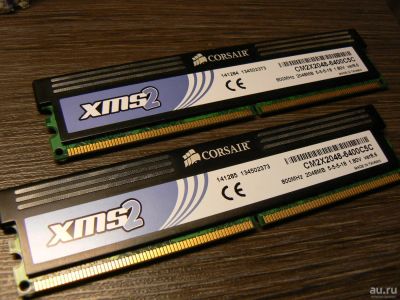Лот: 9138901. Фото: 1. DDR2 2*2GB (4GB) Corsair XMS2... Оперативная память