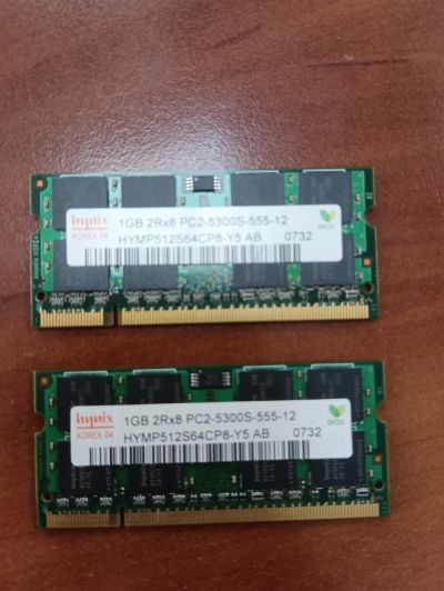 Лот: 20514386. Фото: 1. So-dimm ddr2 1Gb x2. Оперативная память