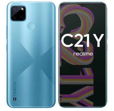 Лот: 18573508. Фото: 1. Смартфон Realme C21Y 3/32Gb, голубой. Смартфоны