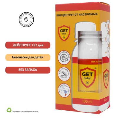 Лот: 20722310. Фото: 1. GET Total. Средства от насекомых и грызунов