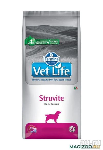 Лот: 18028439. Фото: 1. vet life struvite для собак 5... Корма