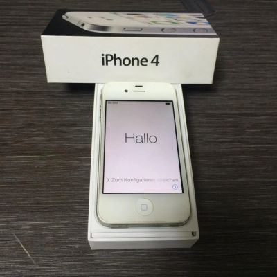 Лот: 6961480. Фото: 1. Iphone 4, White, 8GB. Смартфоны