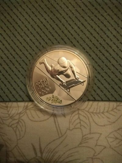Лот: 12519693. Фото: 1. Сочи! Серебро! 3 рубля. Скелетон. Россия после 1991 года