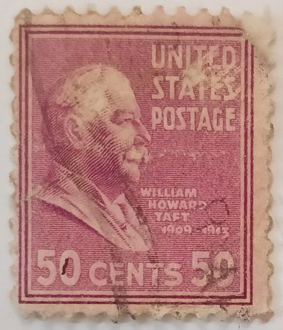 Лот: 25376173. Фото: 1. Марки_США, 50 центов 1938г., Уильям... Марки