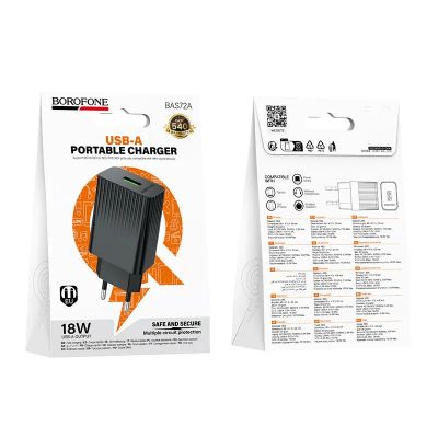 Лот: 25794684. Фото: 1. СЗУ BOROFONE BAS72A 1A QC3.0 PD20W... Зарядные устройства, блоки питания, адаптеры сетевые для смартфонов