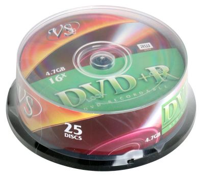 Лот: 10791870. Фото: 1. Диск "VS" DVD+R 4.7Gb 16x/Чистый... CD, DVD, BluRay