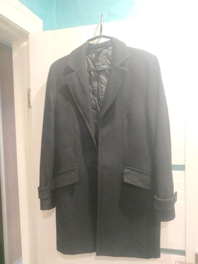 Лот: 18151108. Фото: 1. Мужское шерстяное пальто zara. Верхняя одежда