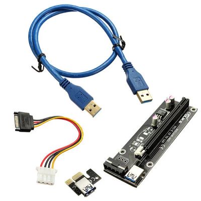 Лот: 9923609. Фото: 1. Райзер Riser Ver. 005S molex... Шлейфы, кабели, переходники