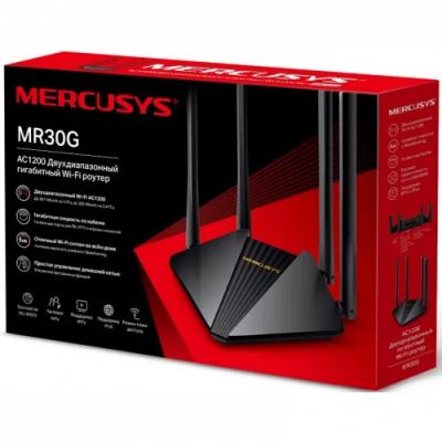 Лот: 19386548. Фото: 1. Wi-Fi роутер Mercusys MR30G 2x1000... Маршрутизаторы (роутеры)