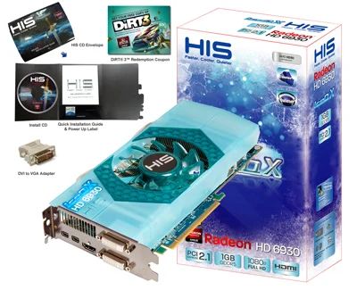 Лот: 4834753. Фото: 1. HIS Radeon HD 6930 IceQ X 1GB... Видеокарты