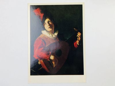 Лот: 23298489. Фото: 1. Бартоломео Манфреди. Юноша с лютней... Открытки, конверты
