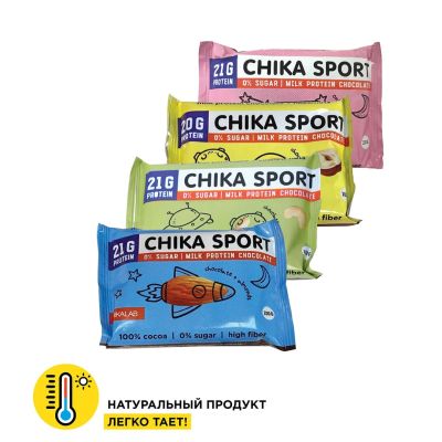 Лот: 18820685. Фото: 1. Chikalab Шоколад CHIKA SPORT 100... Диетическое питание