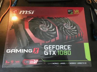 Лот: 10989799. Фото: 1. 8GB MSI GeForce GTX 1080 gaming... Видеокарты