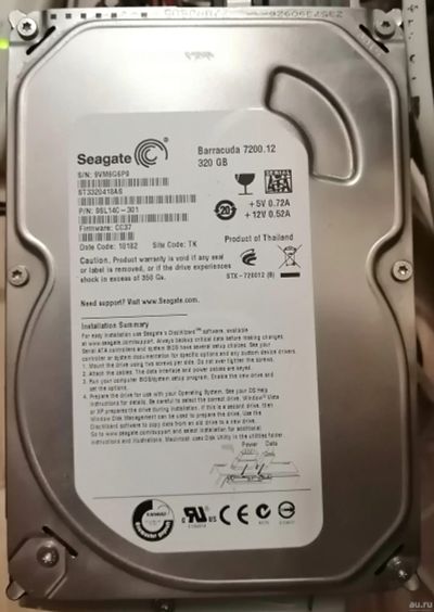 Лот: 15660678. Фото: 1. Жесткий диск SATA-II 320Gb Seagate... Жёсткие диски (HDD)